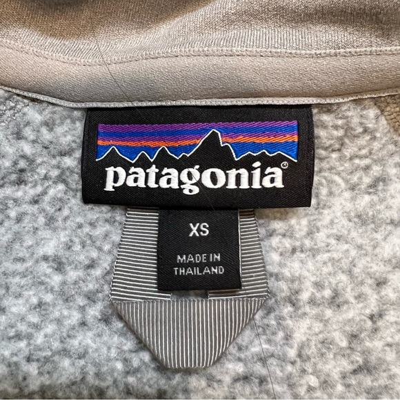 Patagonia Better Sweater Gray 1/4 Zip Fleece Long Sleeve Knit Top Warm Soft XS - Picture 6 of 11